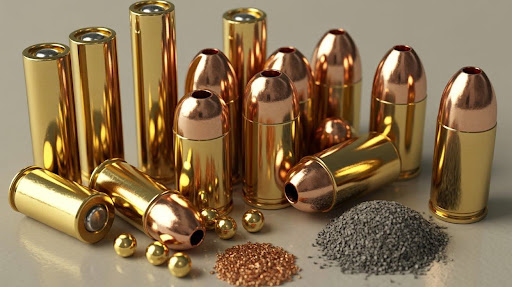 Handgun ammunition components in the USA for precision reloading