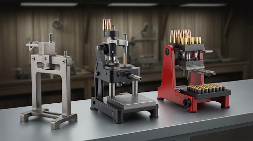 Handgun ammunition reloading equipment and accessories beyond the reloading press in the USA