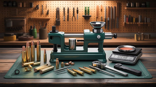 Pistol reloading equipment and essential tools in the USA