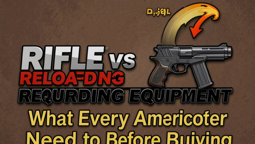 Rifle vs pistol reloading equipment comparison for American shooters, including essential tools, components, and buying considerations