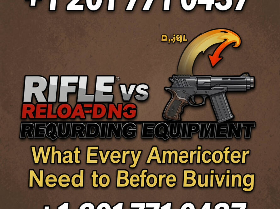 Rifle vs pistol reloading equipment comparison for American shooters, including essential tools, components, and buying considerations